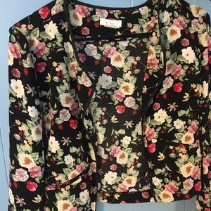 Floral blazer